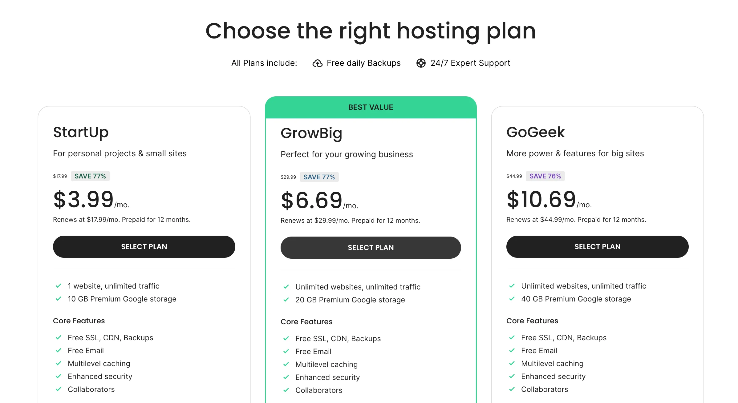 siteground pricing